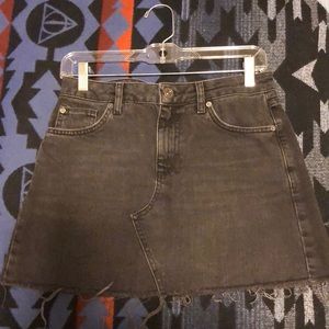 Urban Outfitters dark gray denim mini skirt